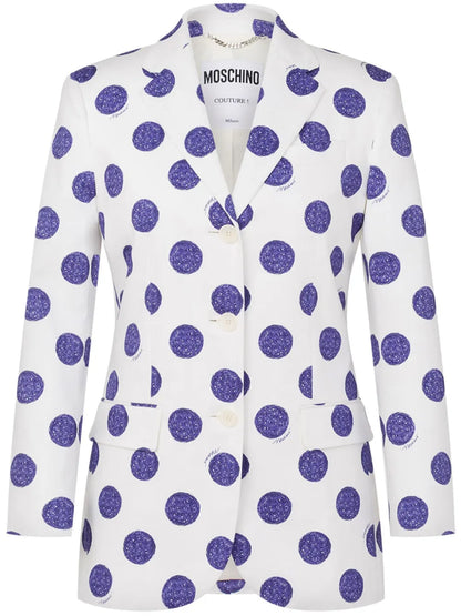 Polka-Dot Blazer