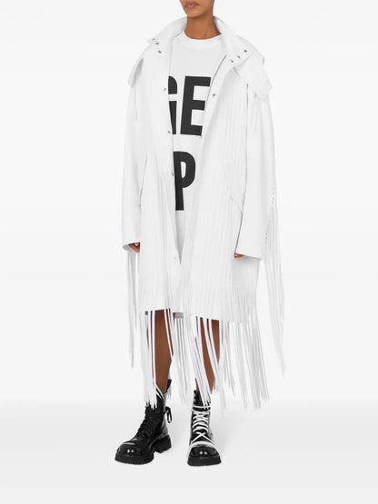 Fringed Hooded Coat
