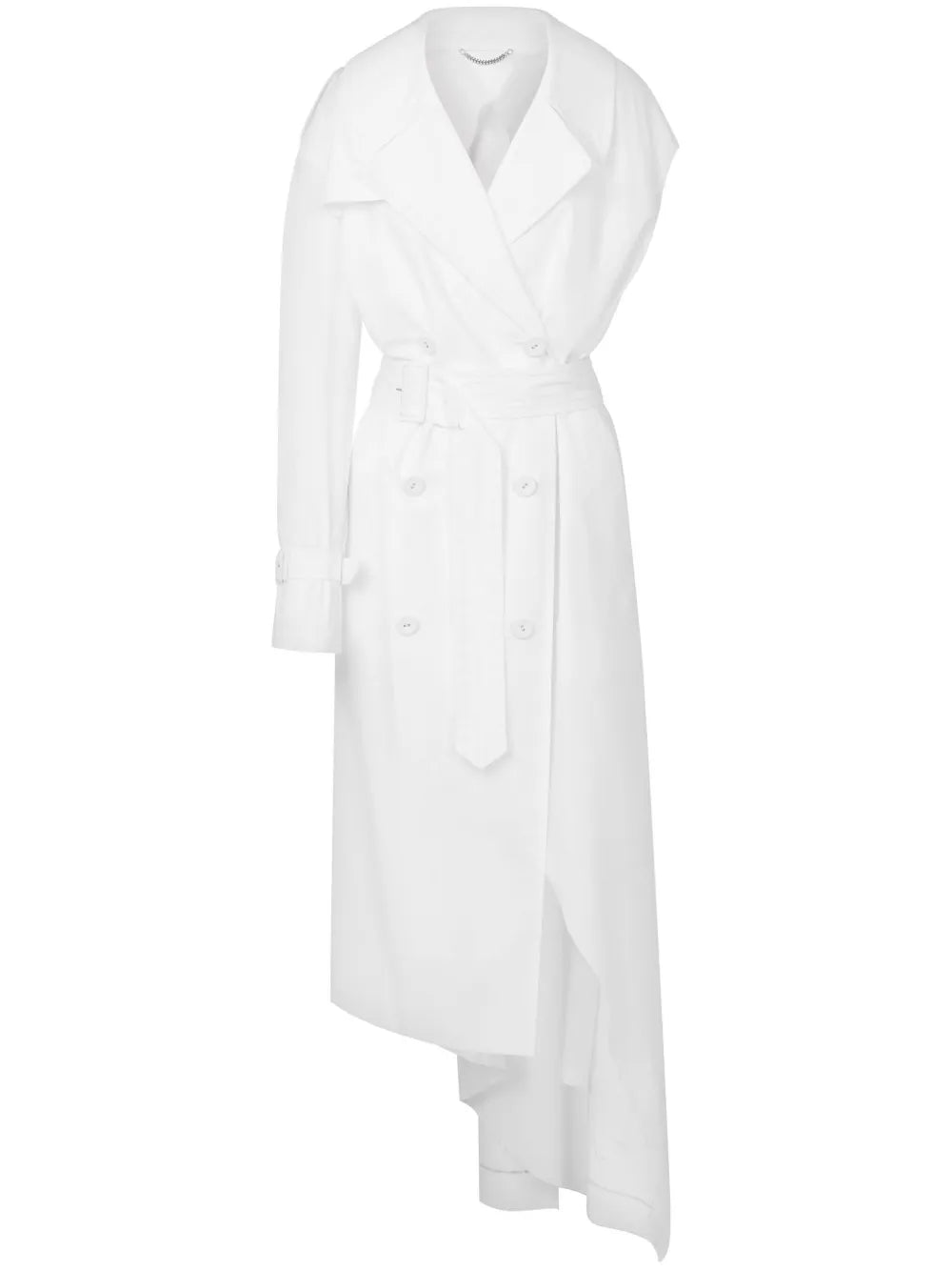 Single-Sleeve Trench Coat