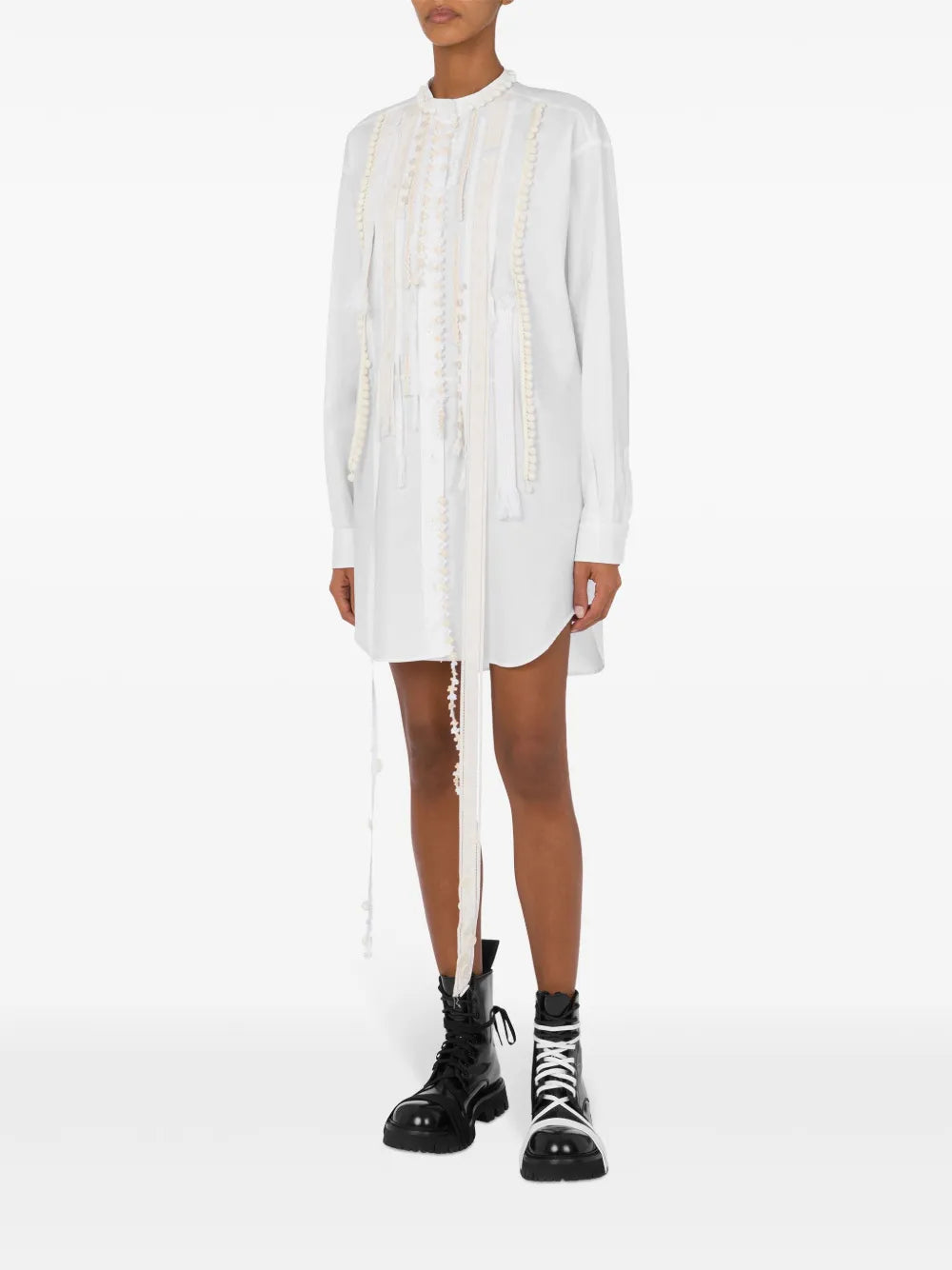 Appliqué-Detailing Dress