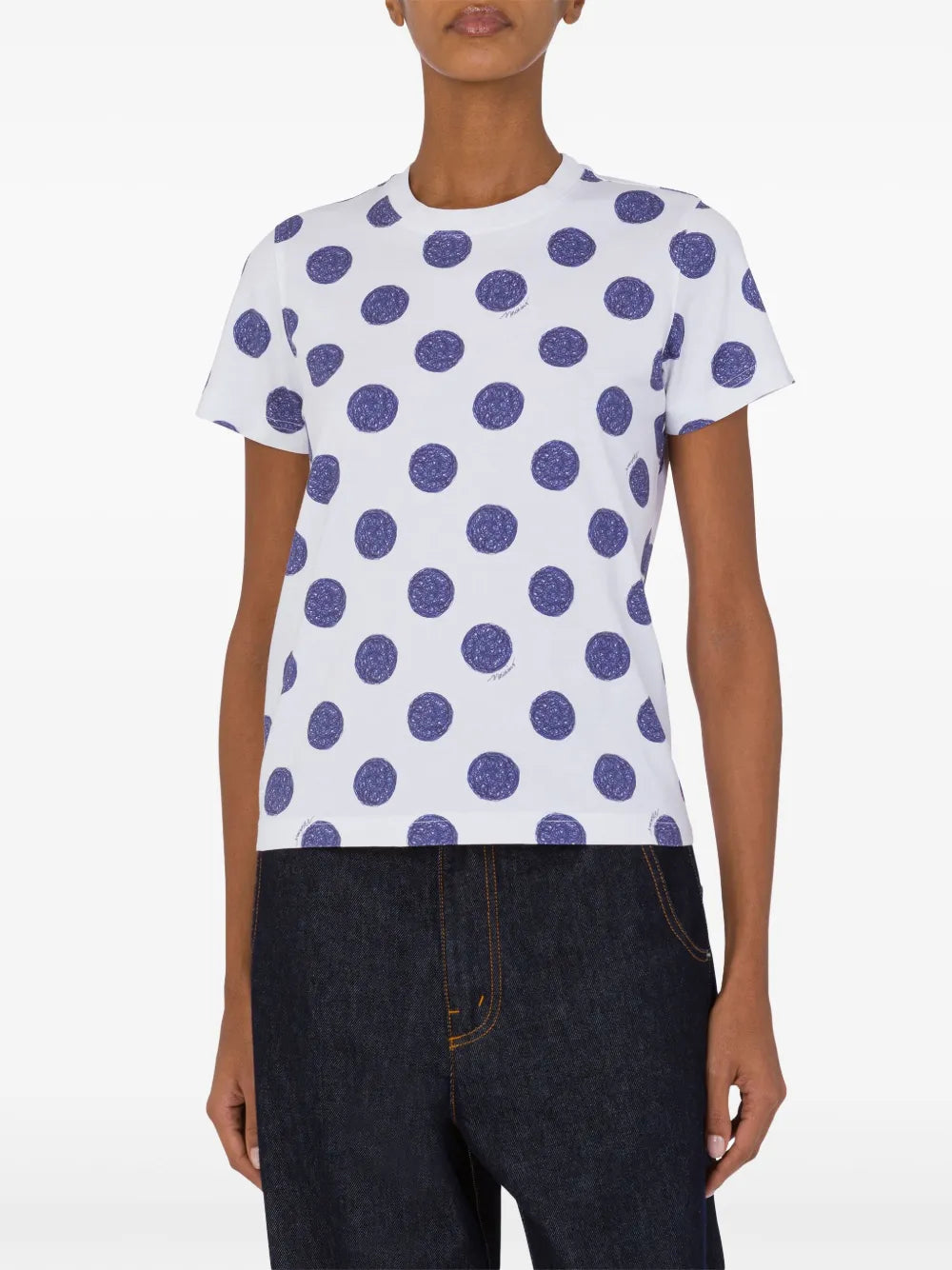 Polka Dot-Print T-Shirt
