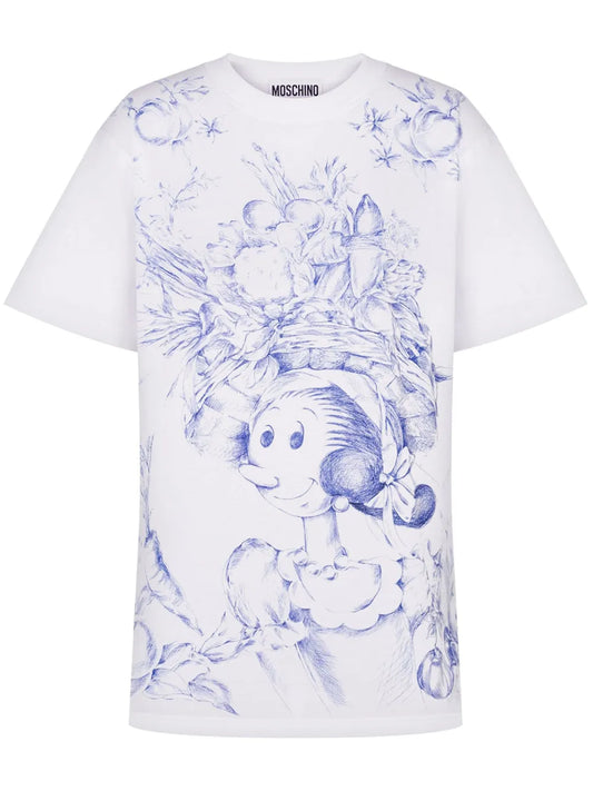 Cartoon-Print T-Shirt