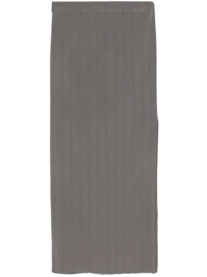 Ribbed Midi Skirt