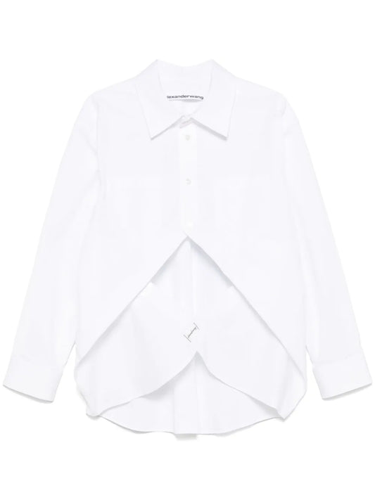 Exaggerated Split Front Shirt