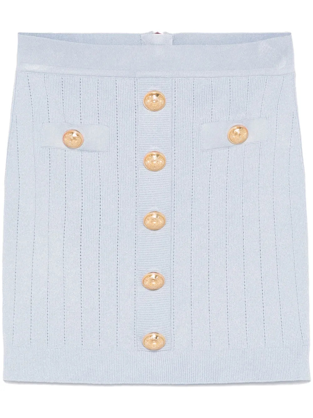 Coin-Buttons Detailed Mini Skirt