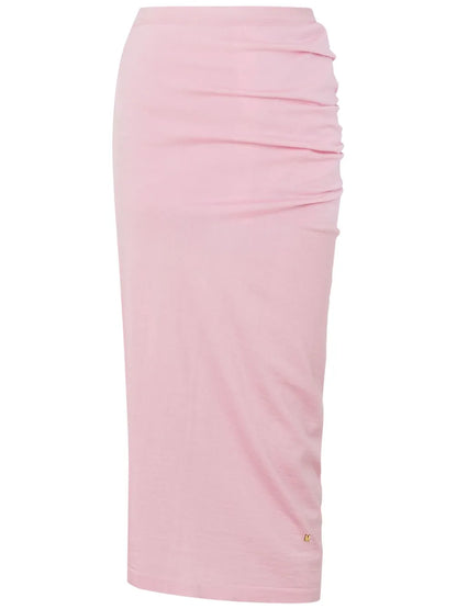 Ruched Midi Skirt