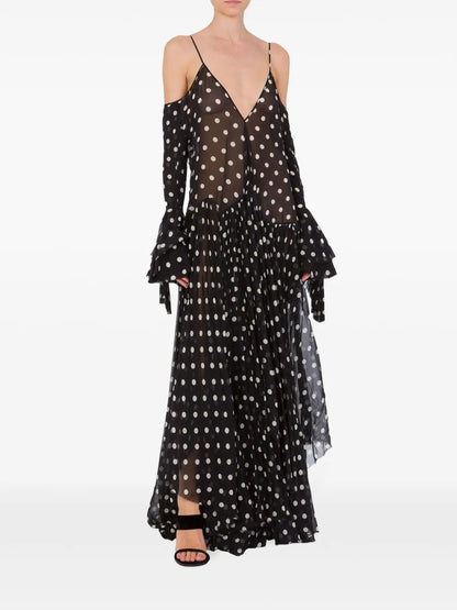 Polka Dot Maxi Dress
