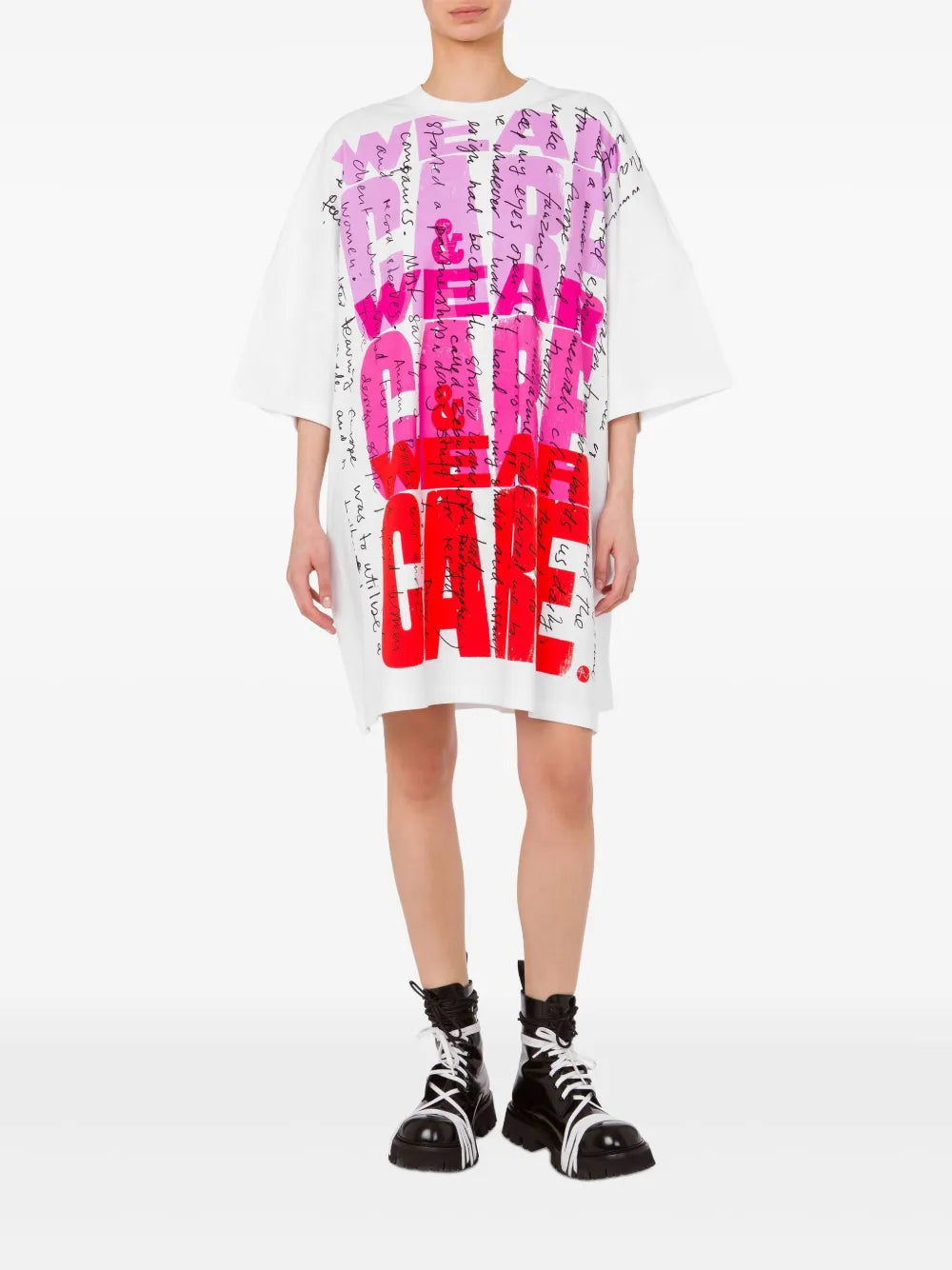 Text-Print Mini Dress