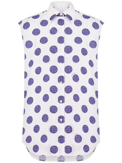 Polka Dot-Print Shirt