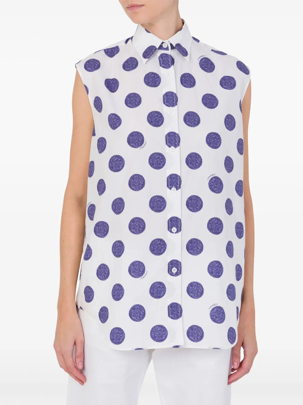 Polka Dot-Print Shirt