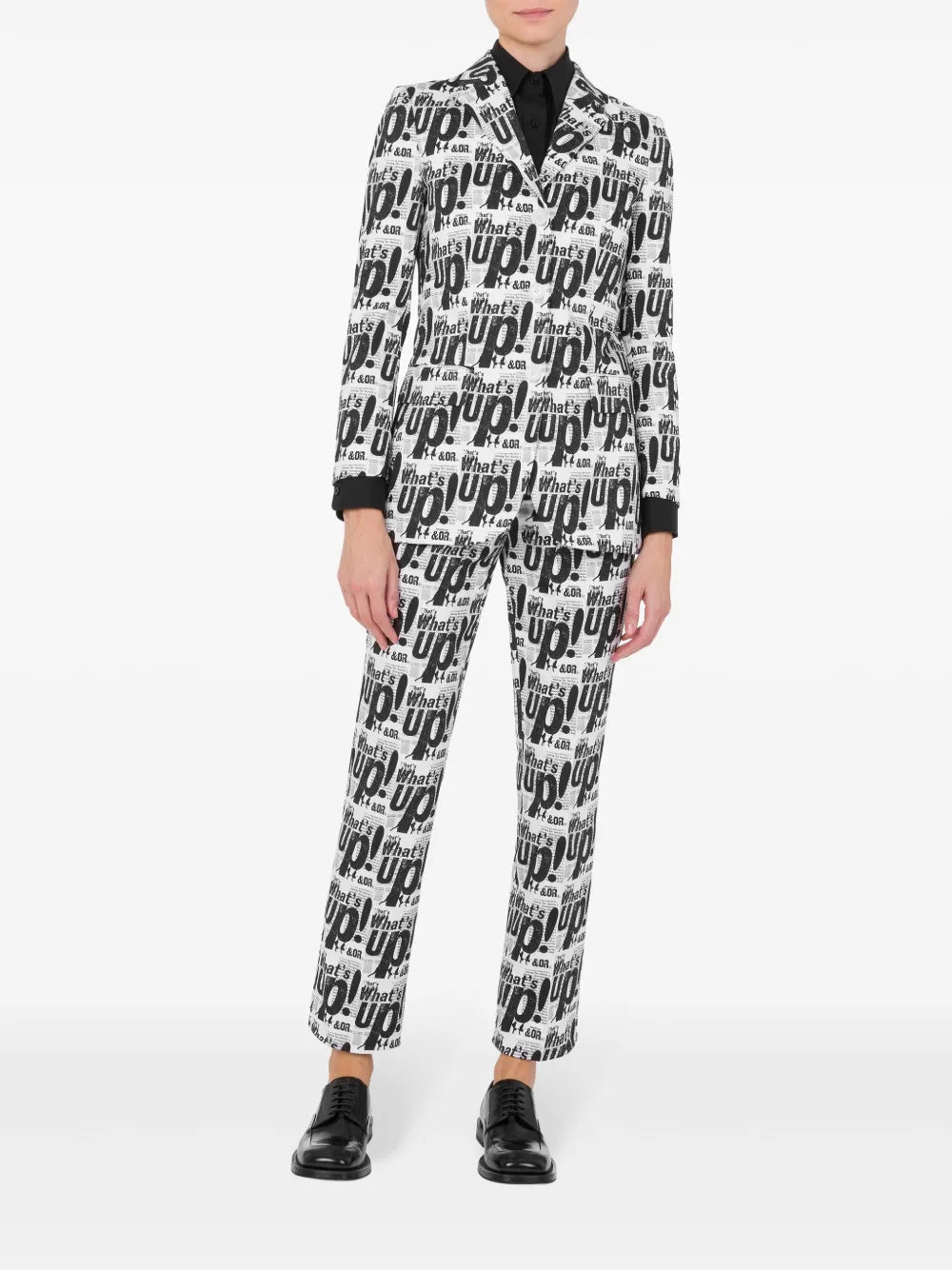 Logo-Print Blazer
