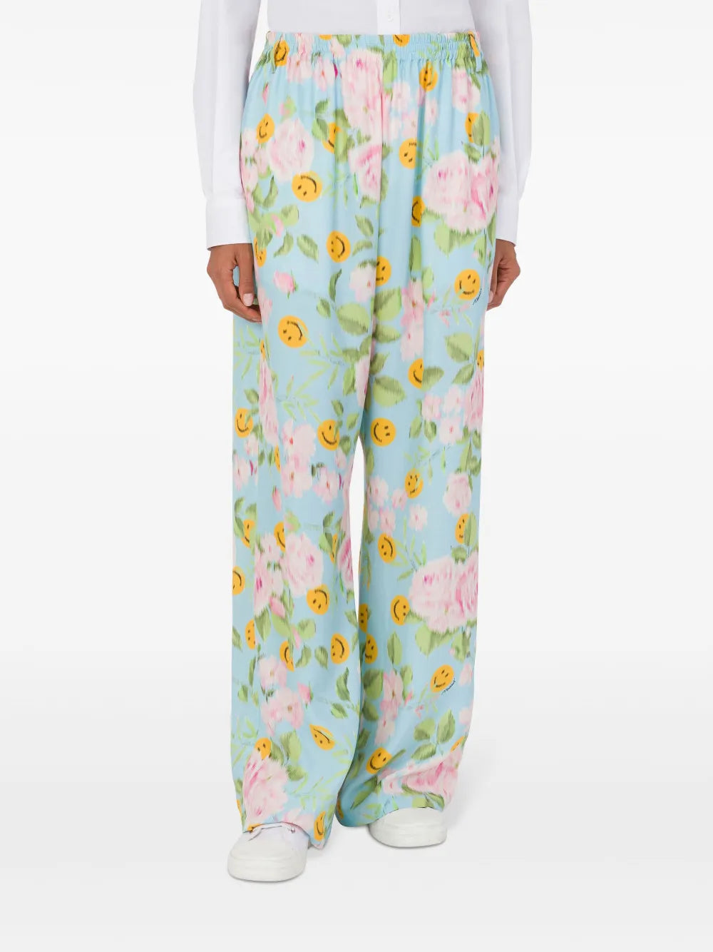 Floral-Print Palazzo Pants