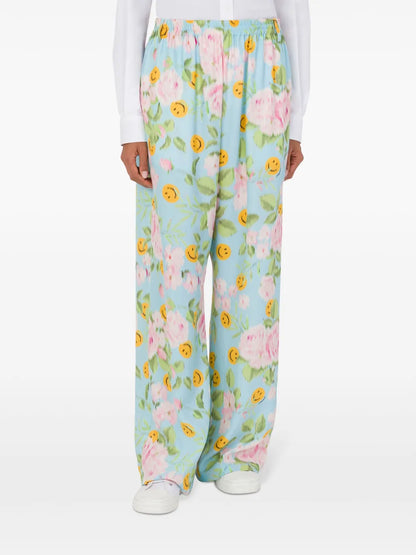 Floral-Print Palazzo Pants