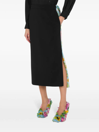 Panelled Midi Skirt