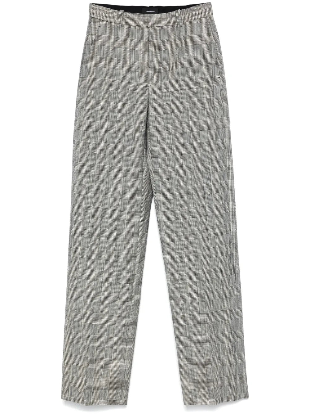 Prince Of Wales-Pattern Straight Trousers
