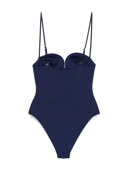 Floral-Appliqué Swimsuit
