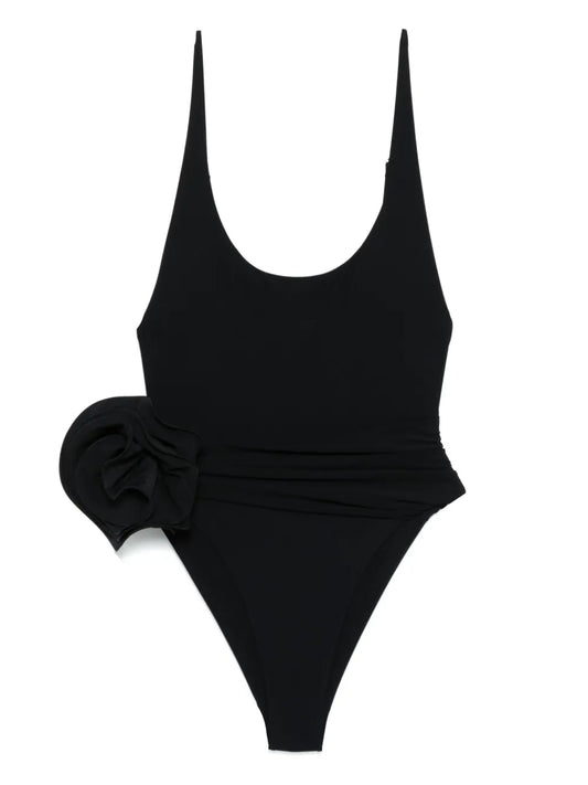 Floral-Appliqué Swimsuit
