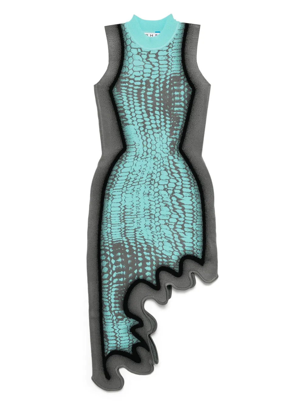 Brooklyn Wavy Asymmetric Dress