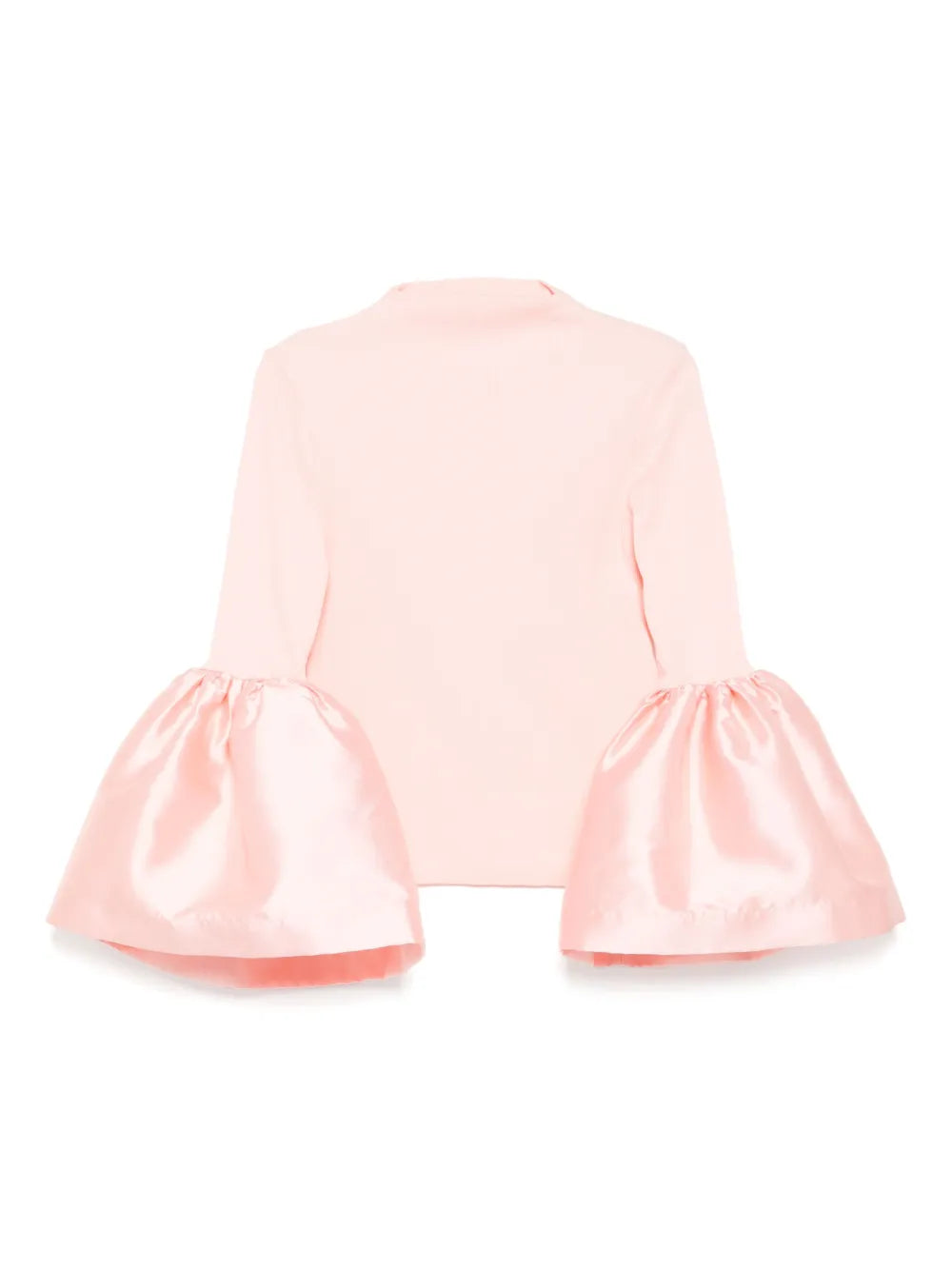 Turtle-Neck Puff-Sleeved Top