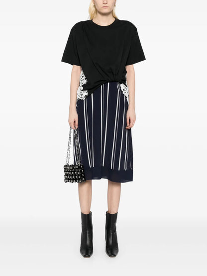 Draped T-Shirt Slip Combo Dress