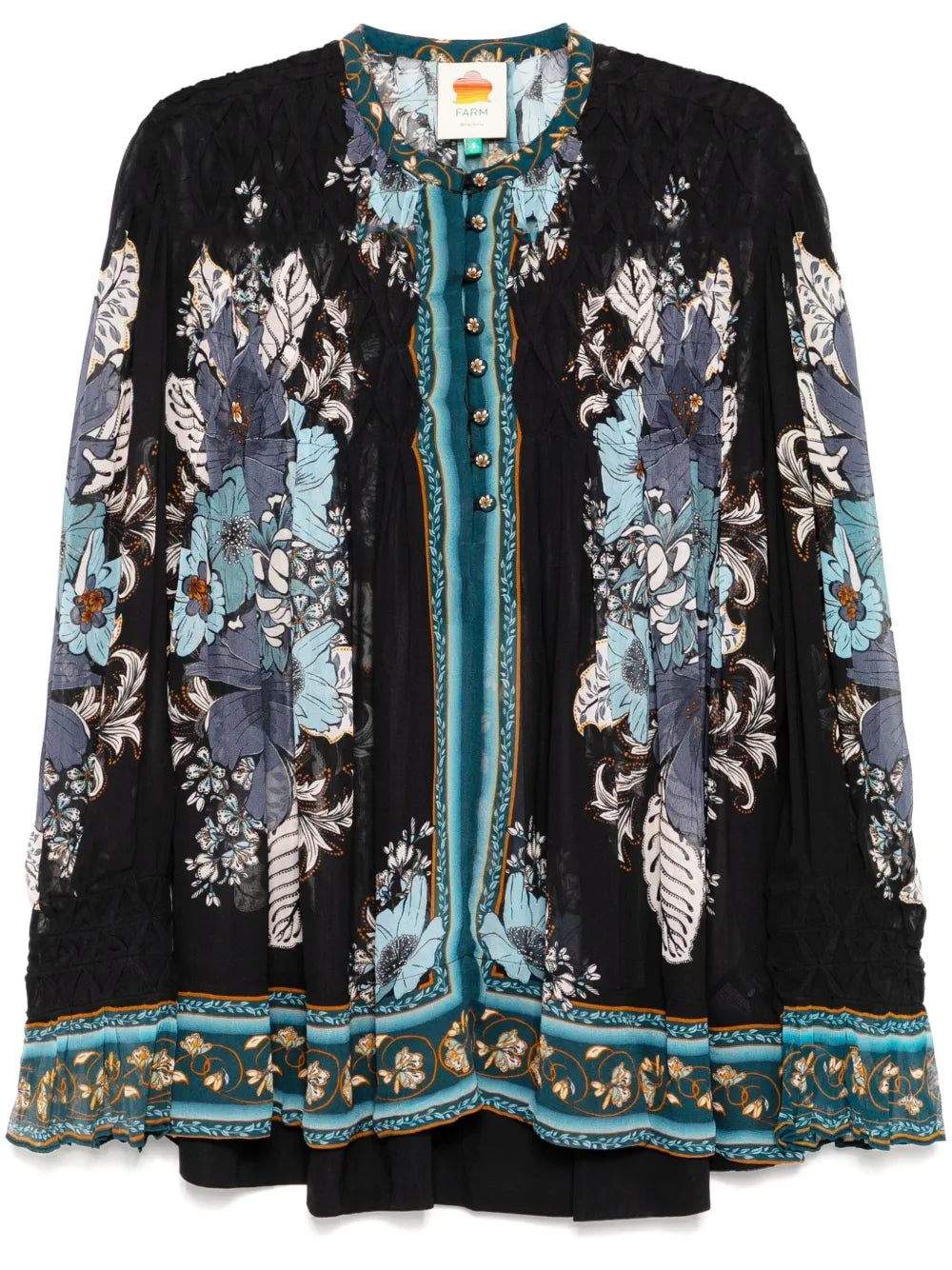 Blossom Tapestry Smocked Blouse