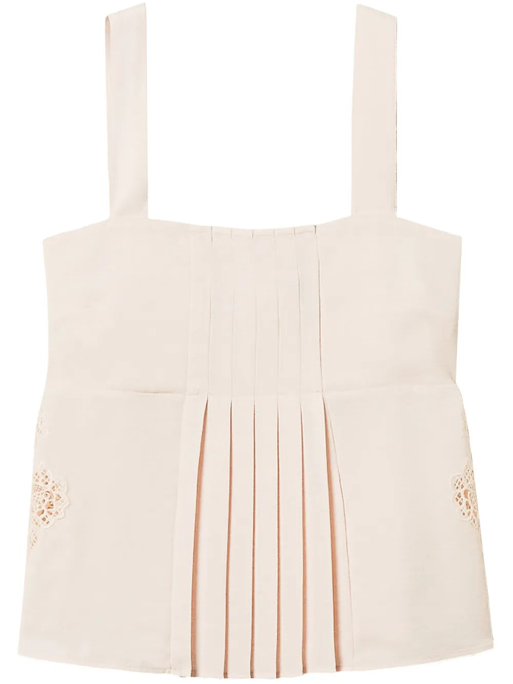 Embroidered Twill Top