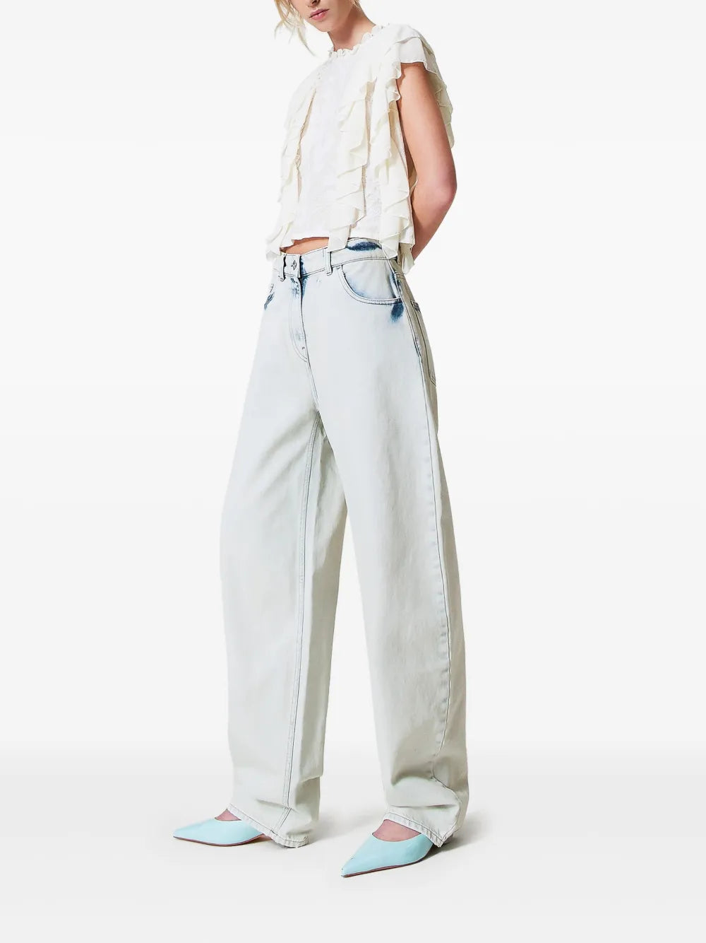 Mid-Rise Barrel Jeans