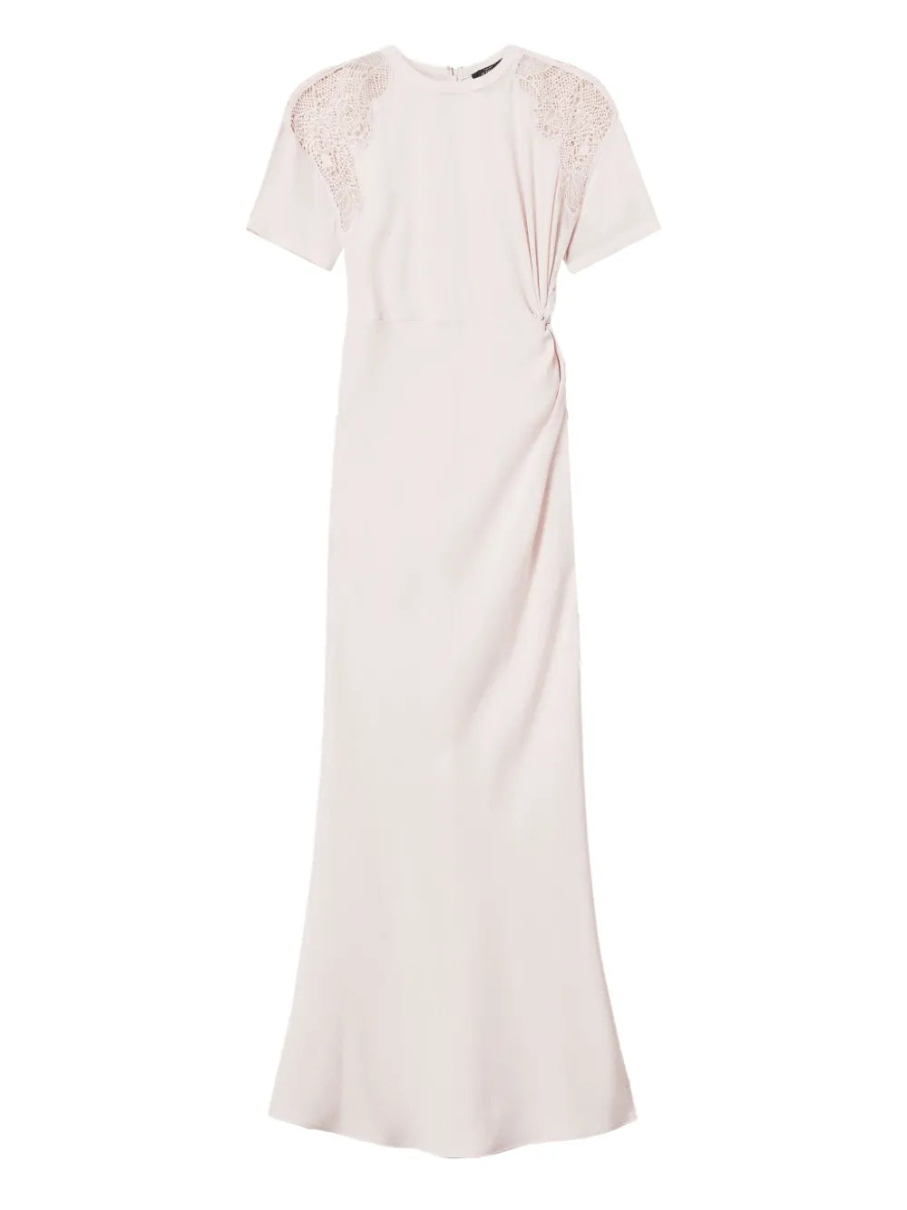 Embroidered Twill Dress