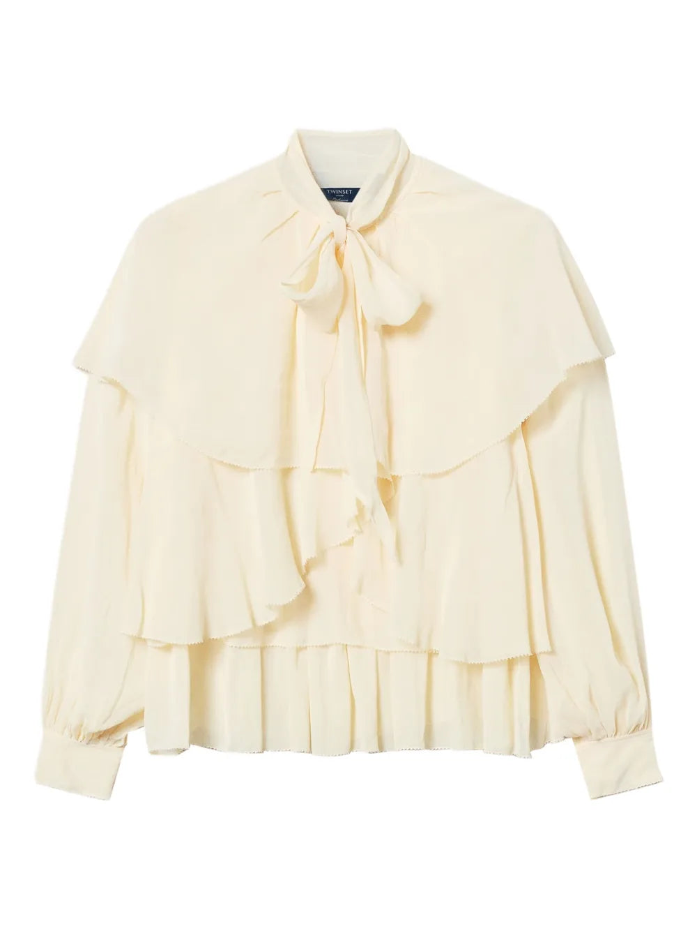 Flounce-Design Blouse