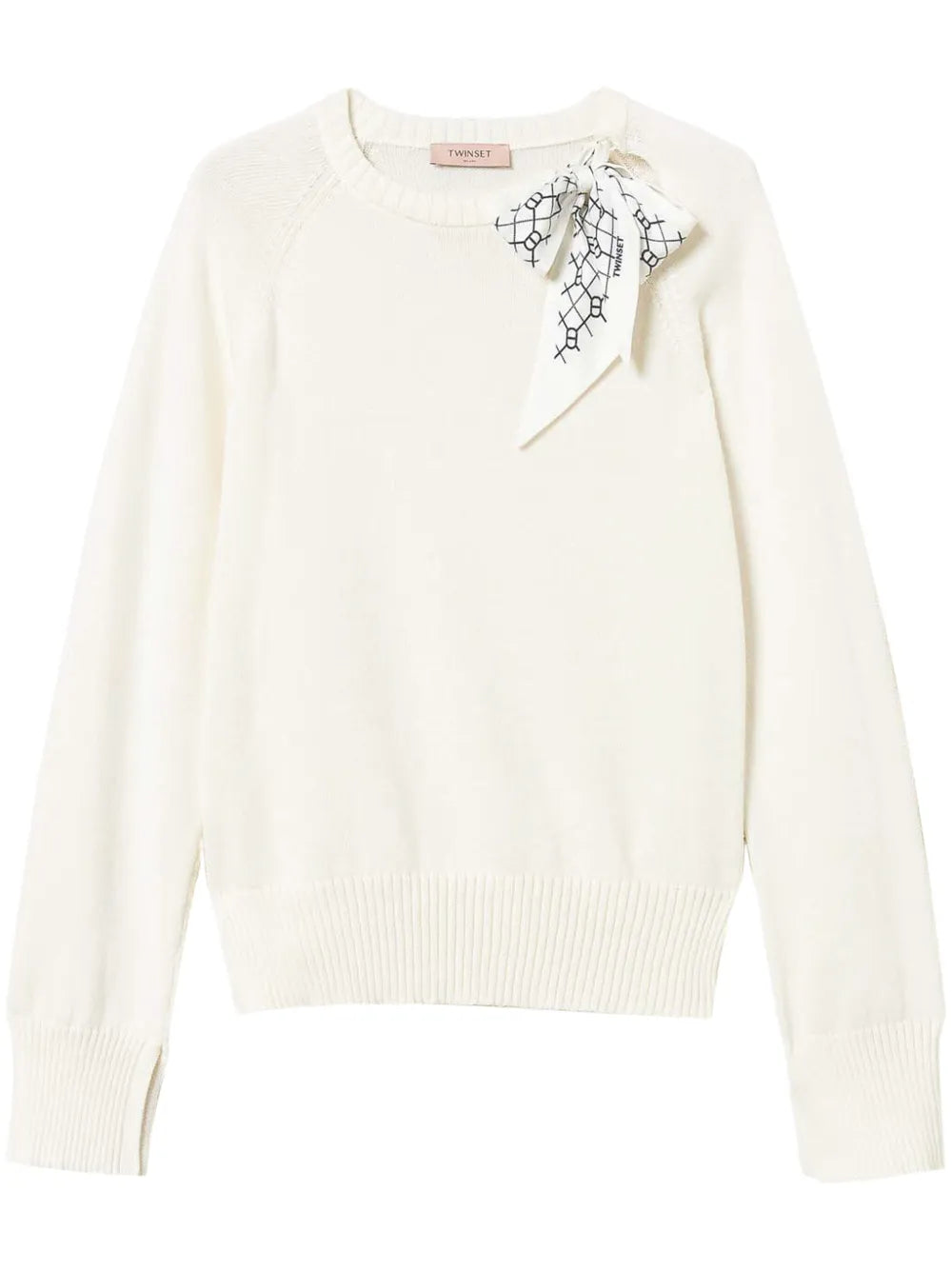 Scarf-Detail Jumper
