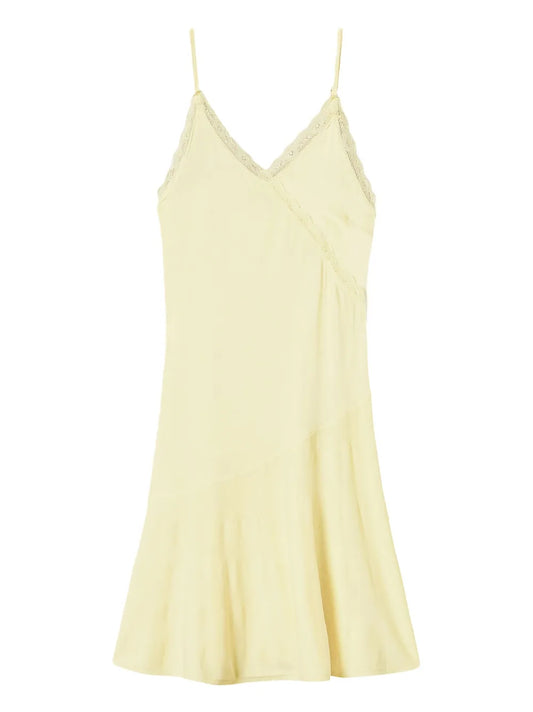 Lace-Trim Slip Dress