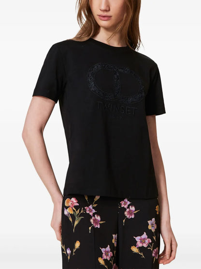 Oval T-Embroidered T-Shirt
