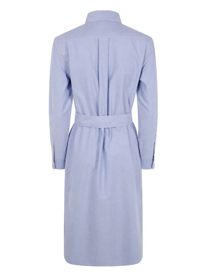 Polo Pony-Embroidered Midi Dress
