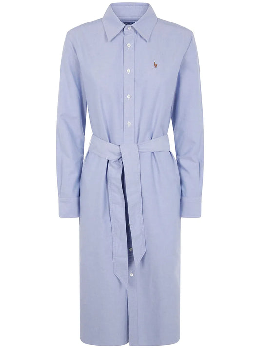 Polo Pony-Embroidered Midi Dress