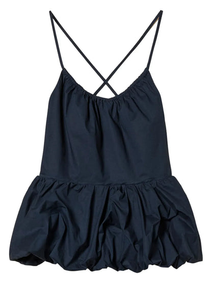 Poplin Flounce Top