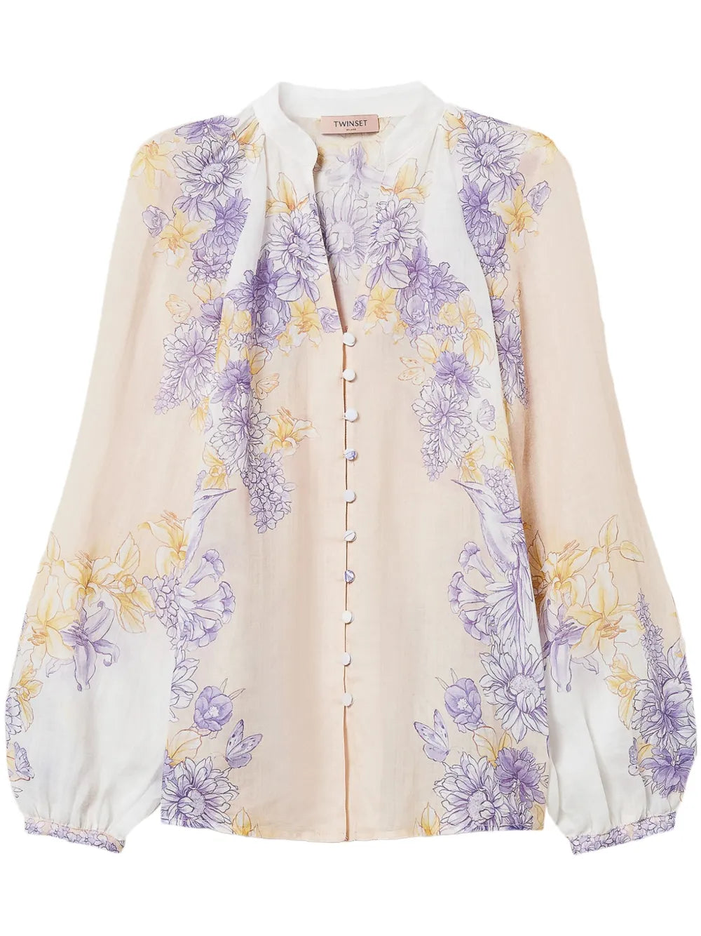 Floral-Print Blouse