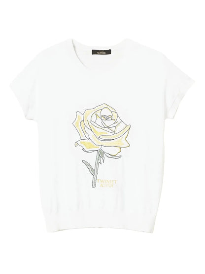 Rose Graphic-Print T-Shirt