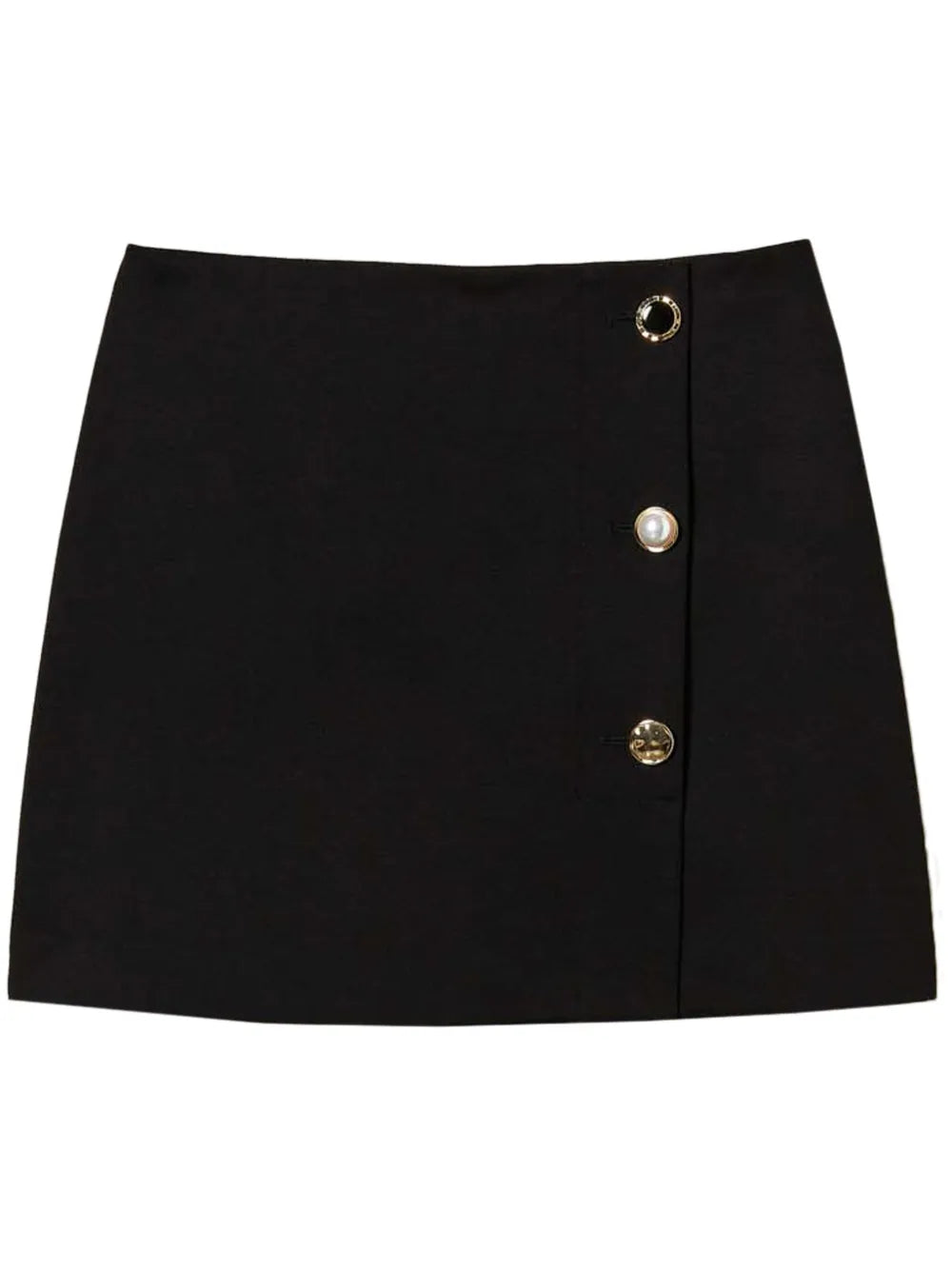 Button-Detail Mini Dress