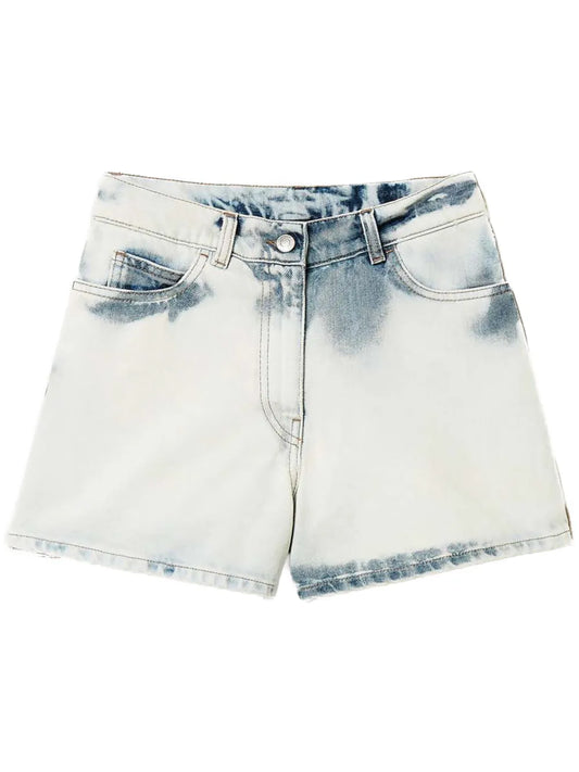 Super Bleached Denim Shorts