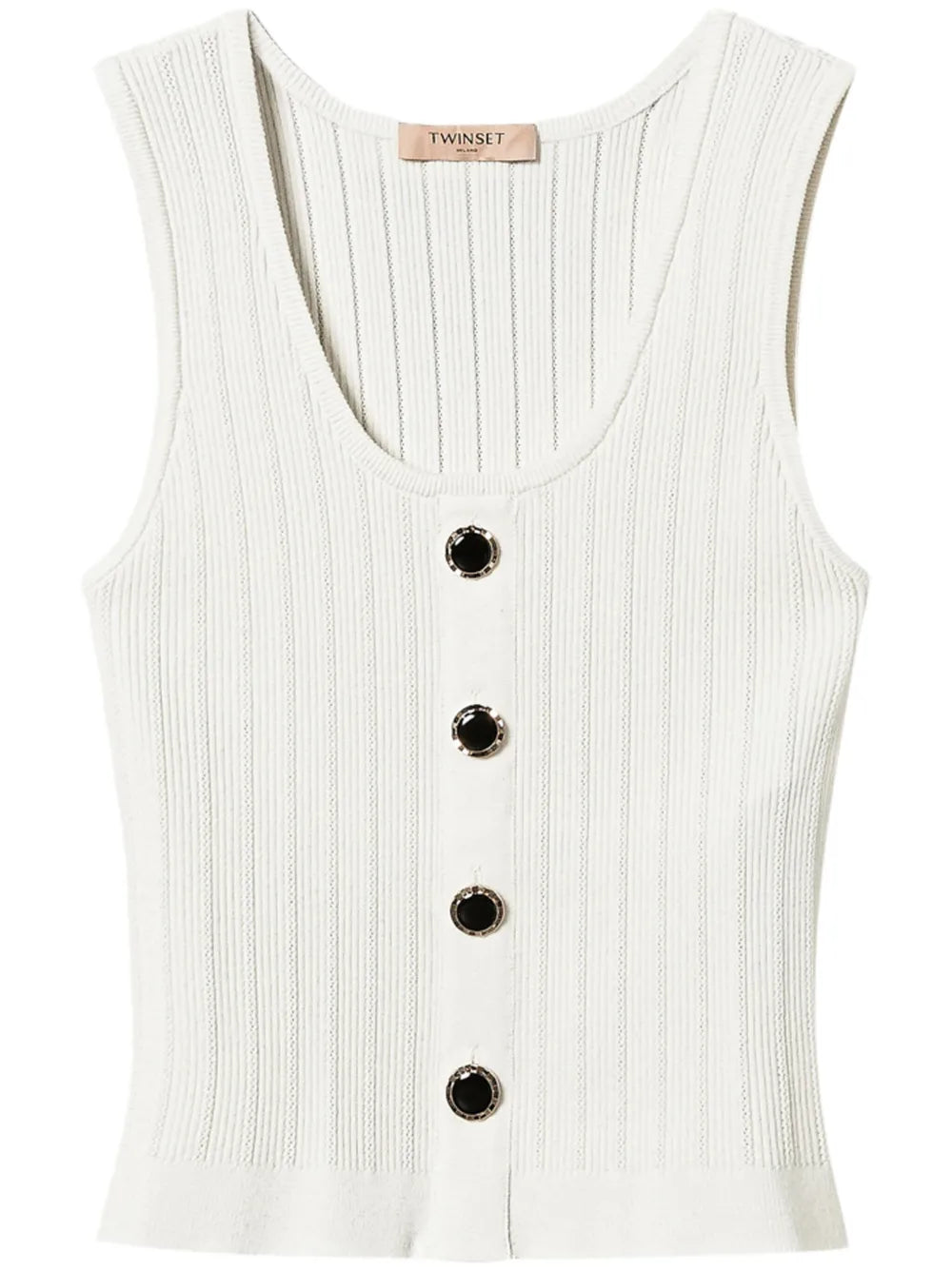 Button-Up Knitted Top