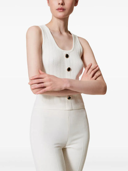 Button-Up Knitted Top