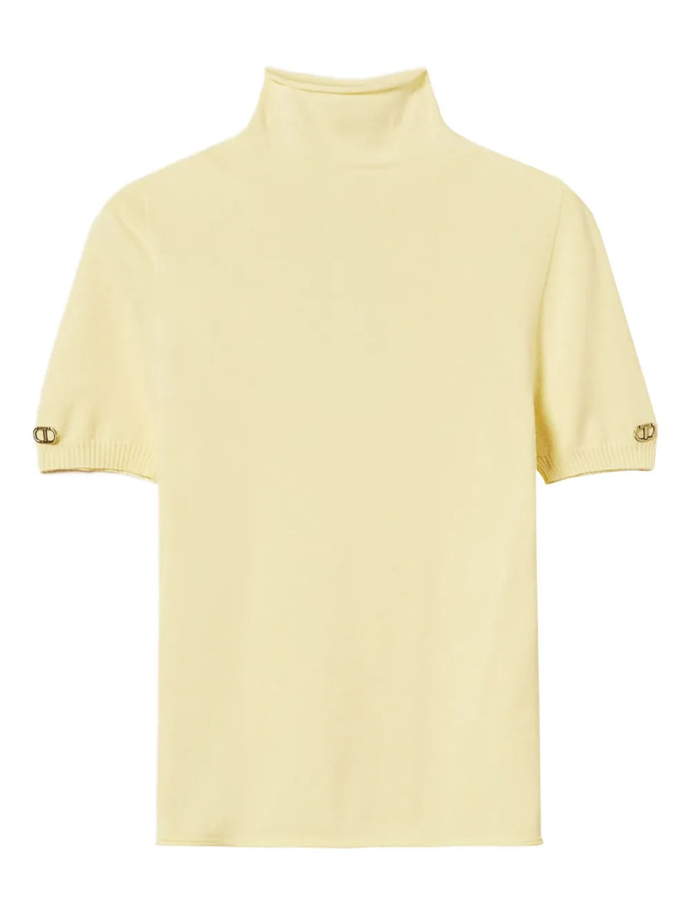 Mock-Neck Short-Sleeve Top