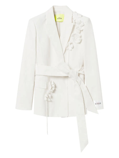 Floral-Appliqué Jacket