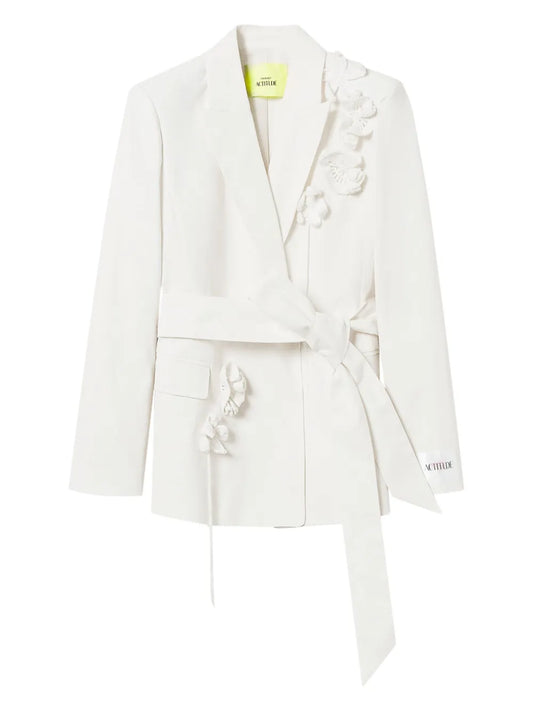 Floral-Appliqué Jacket