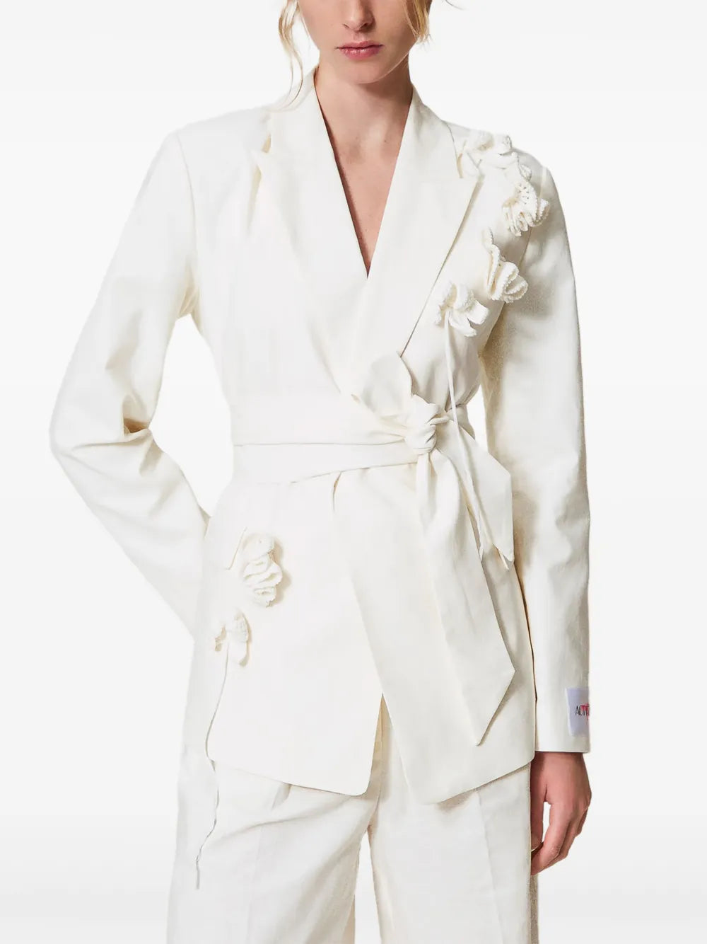 Floral-Appliqué Jacket