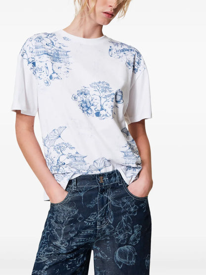 Illustration-Print T-Shirt