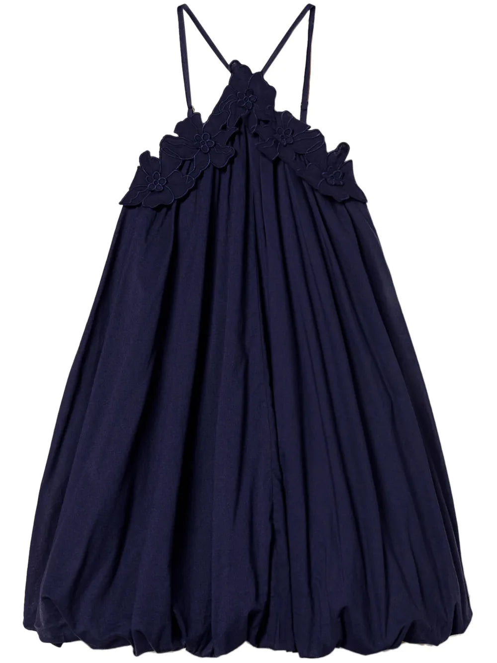 Floral-Appliqué Dress