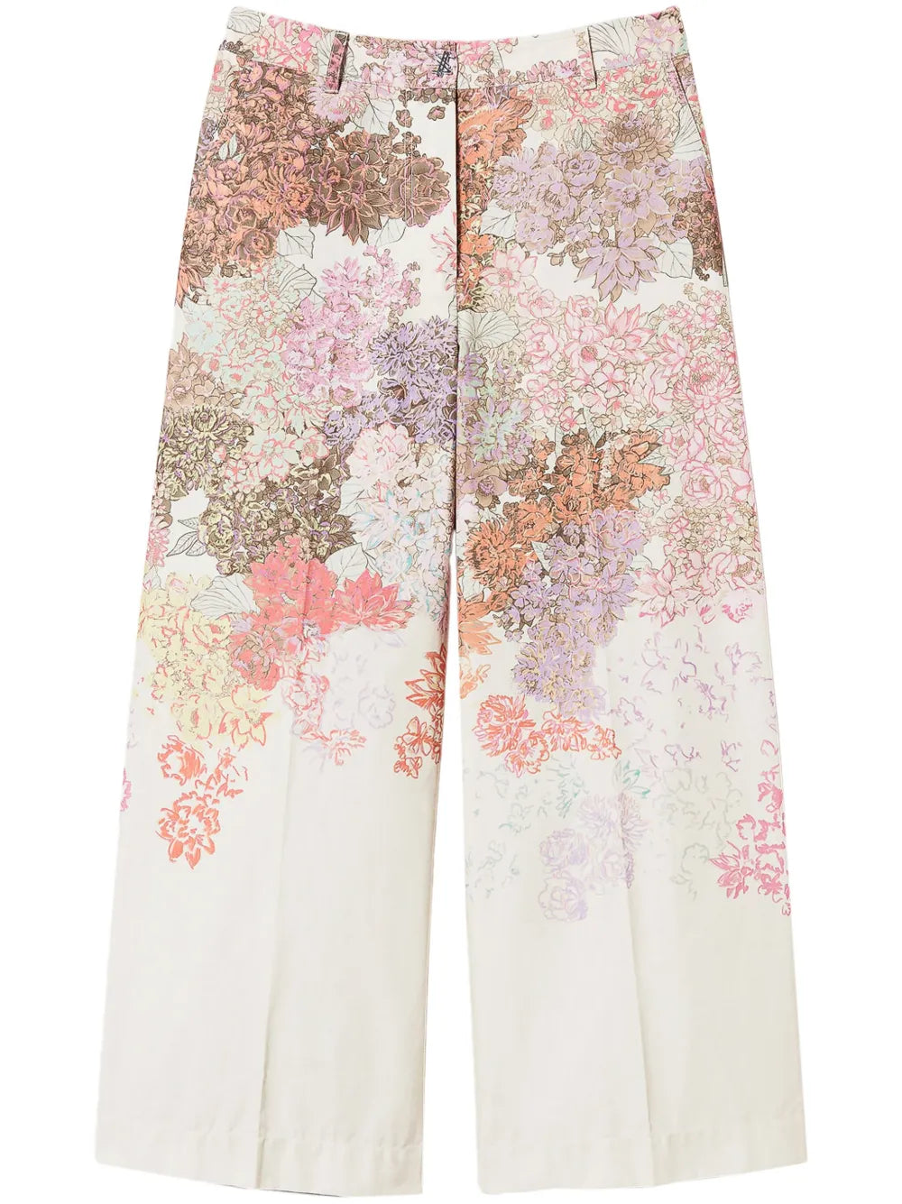 Floral-Print Trousers
