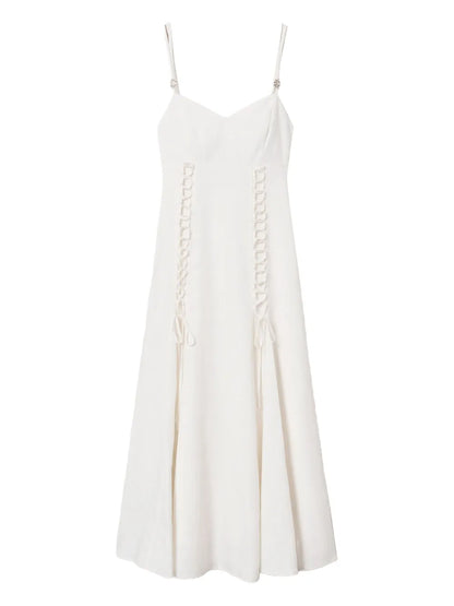 Linen-Blend Dress