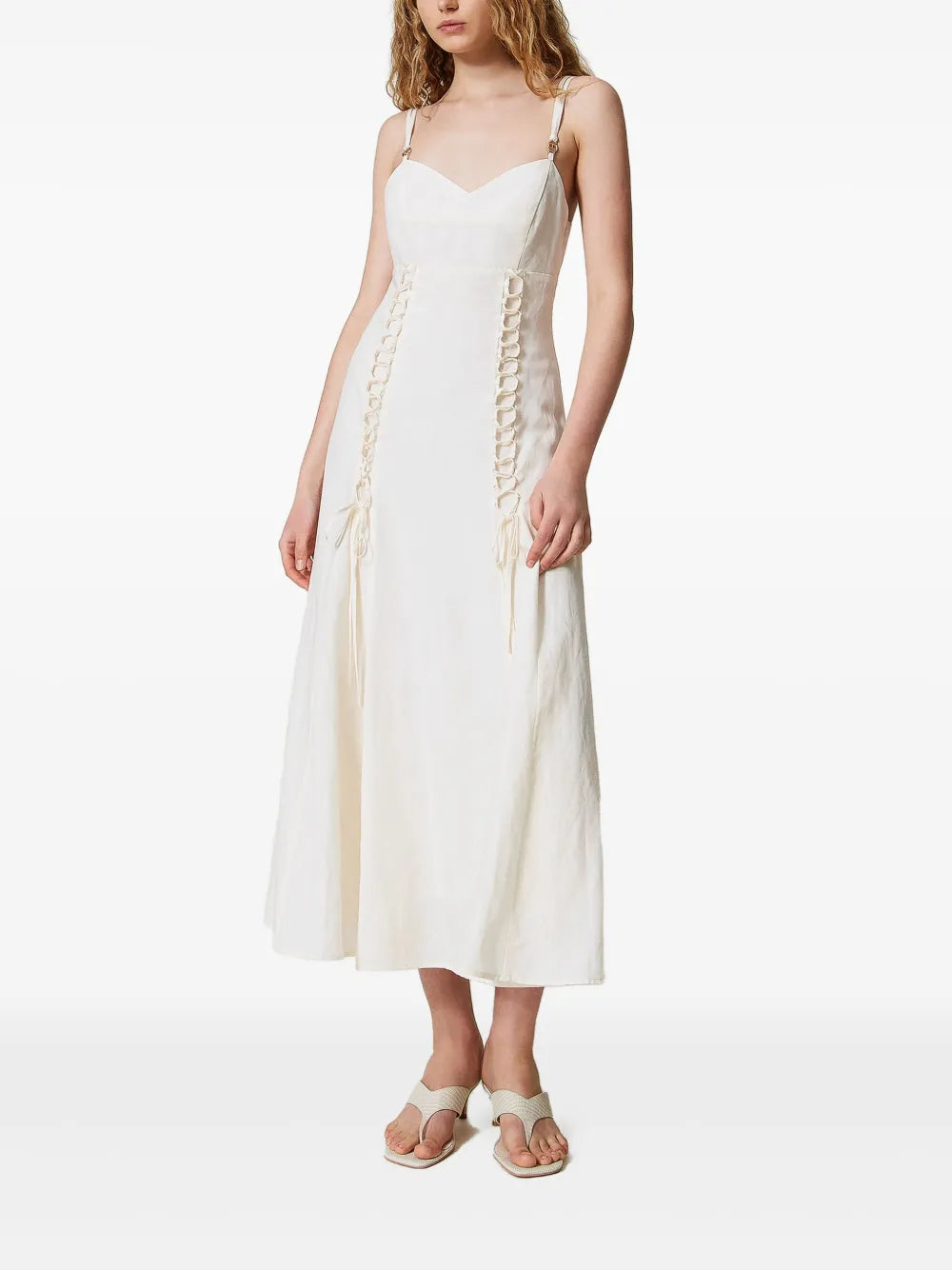 Linen-Blend Dress